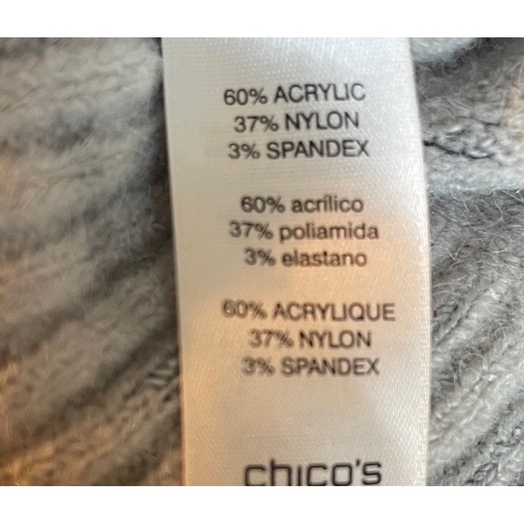 Chico's Animal Print Cowl Neck Sweater - Picture 7 of 8